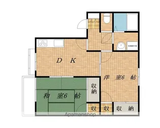 アートコートみそのC【101号室】の間取り