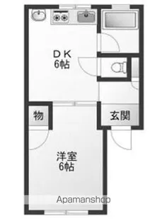 チロルビル【5W号室】の間取り