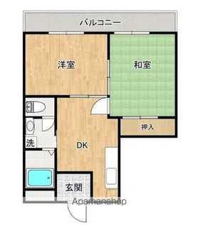 サンライトオアシス【3階】の間取り