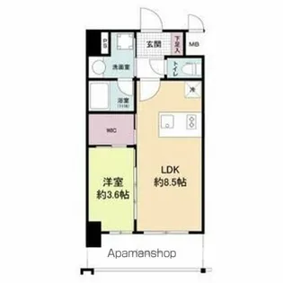 ORSUS大阪福島【12階】の間取り