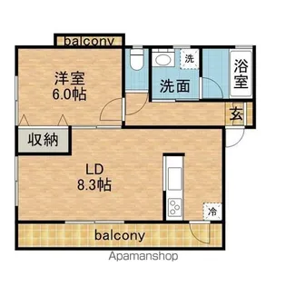 アーバニズム62【1階】の間取り