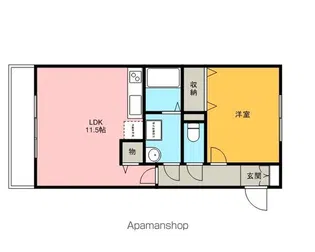 オークヒルズ Ⅱ【3階】の間取り