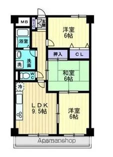 リアライズ屋島【5階】の間取り