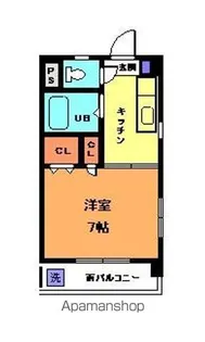 キャッスル和泉【301号室】の間取り