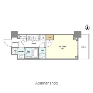 オアーゼ新宿市谷薬王寺【1階】の間取り