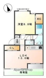 ローズウッド草花【1階】の間取り