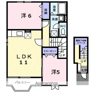 ドゥーロジュマン【2階】の間取り