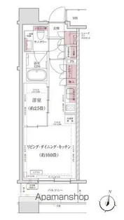 パークアクシス仙台西公園【3階】の間取り
