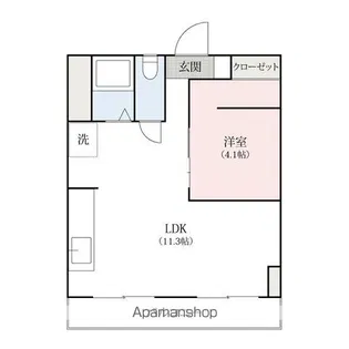 ダイヤフレア西片貝【6階】の間取り