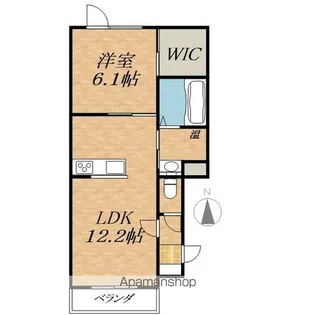 TOWN西13南15セオリーB【1階】の間取り