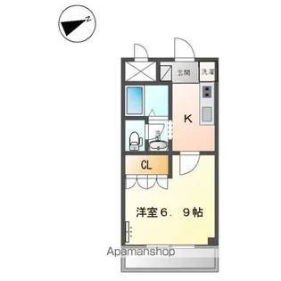 エスポアール堅田【101号室】の間取り