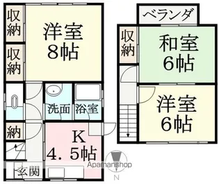 福井県福井市光陽2丁目【一戸建】の間取り