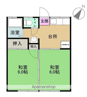 マリンハイツ【103号室】の間取り