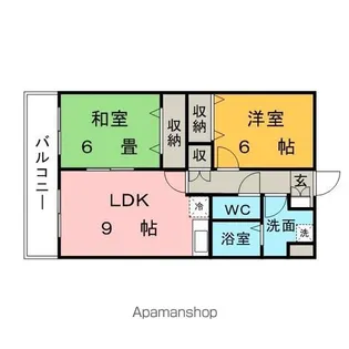 コンフォート21【208号室】の間取り