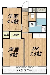 サウスピアリバージュ【207号室】の間取り
