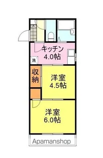 ウェルス南見【501号室】の間取り