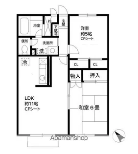 メゾネットプラザ南柏3号棟【2階】の間取り