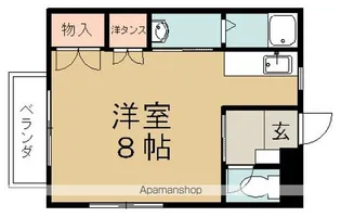ユミハイツⅠ・Ⅱ【2階】の間取り