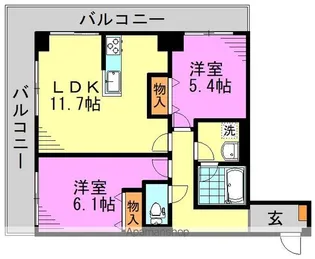 エスティメゾン高円寺【2階】の間取り