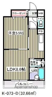 グランヴィラ(Kー073)【3階】の間取り