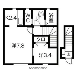 SOUTH FAIR【2階】の間取り