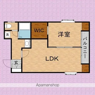 グリーンウッド【203号室】の間取り