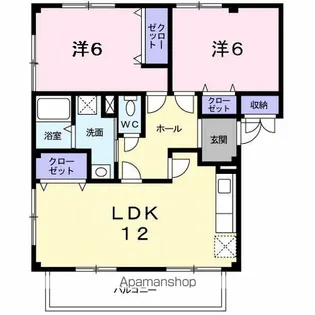 レイクヒルズ2【2階】の間取り