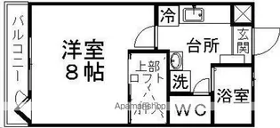 バーシティハウスKANO【202号室】の間取り