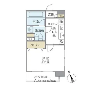 エコロジー白山レジデンス【8階】の間取り