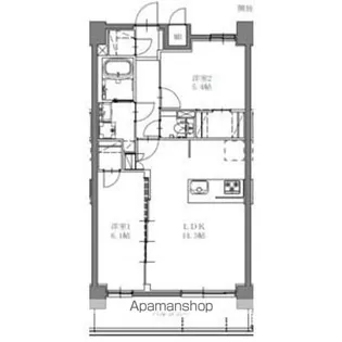 SーRESIDENCE上社AUREATE(オリート)【5階】の間取り