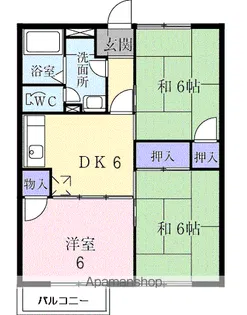 フラットGOMO【2階】の間取り