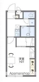 レオパレスアブニール 折立【226号室】の間取り