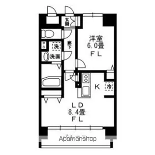LA DOUCEUR青葉小田原【4階】の間取り