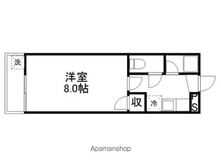コーポ渡鹿【203号室】の間取り