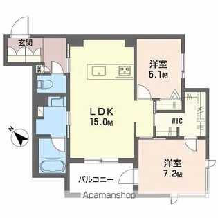 カヴァリエーレ【2階】の間取り