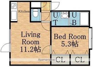 東苗穂レモンハイツ【105号室】の間取り