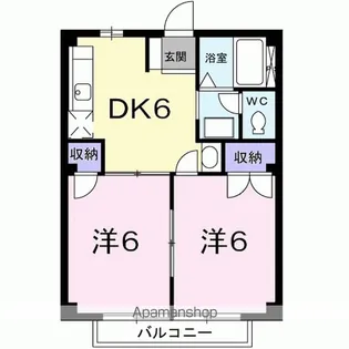 フレンドリーハイツ【2階】の間取り