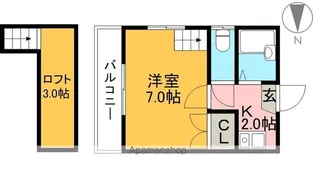 ウイズ塩田【2階】の間取り
