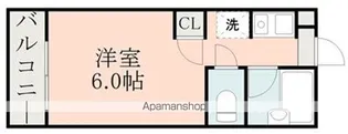 キャッスルマンション【5階】の間取り
