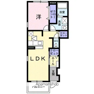 グレースメゾンA【1階】の間取り