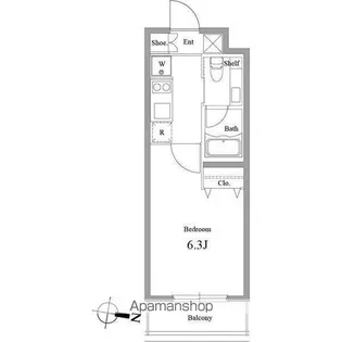 ファインライツ氷川台【4階】の間取り