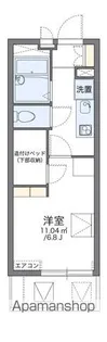 レオパレスフェリキタス花園【2階】の間取り