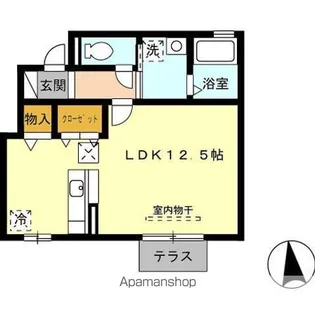 DーROOM M’S【1階】の間取り