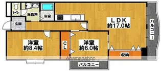 オリエントハピネス【201号室】の間取り