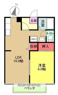 フィールドビレッジ【102号室】の間取り