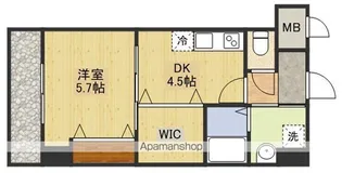 S−FORT江坂FIORE【202号室】の間取り