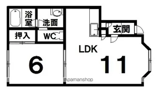 DEARハイム【201号室】の間取り