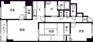 トーワ北7条【9階】の間取り