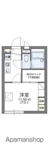 レオパレスフォレ タキノイ【2階】の間取り