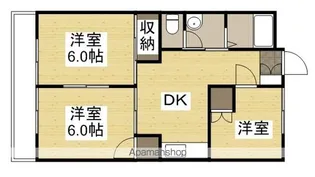 赤田ハイツ【303号室】の間取り